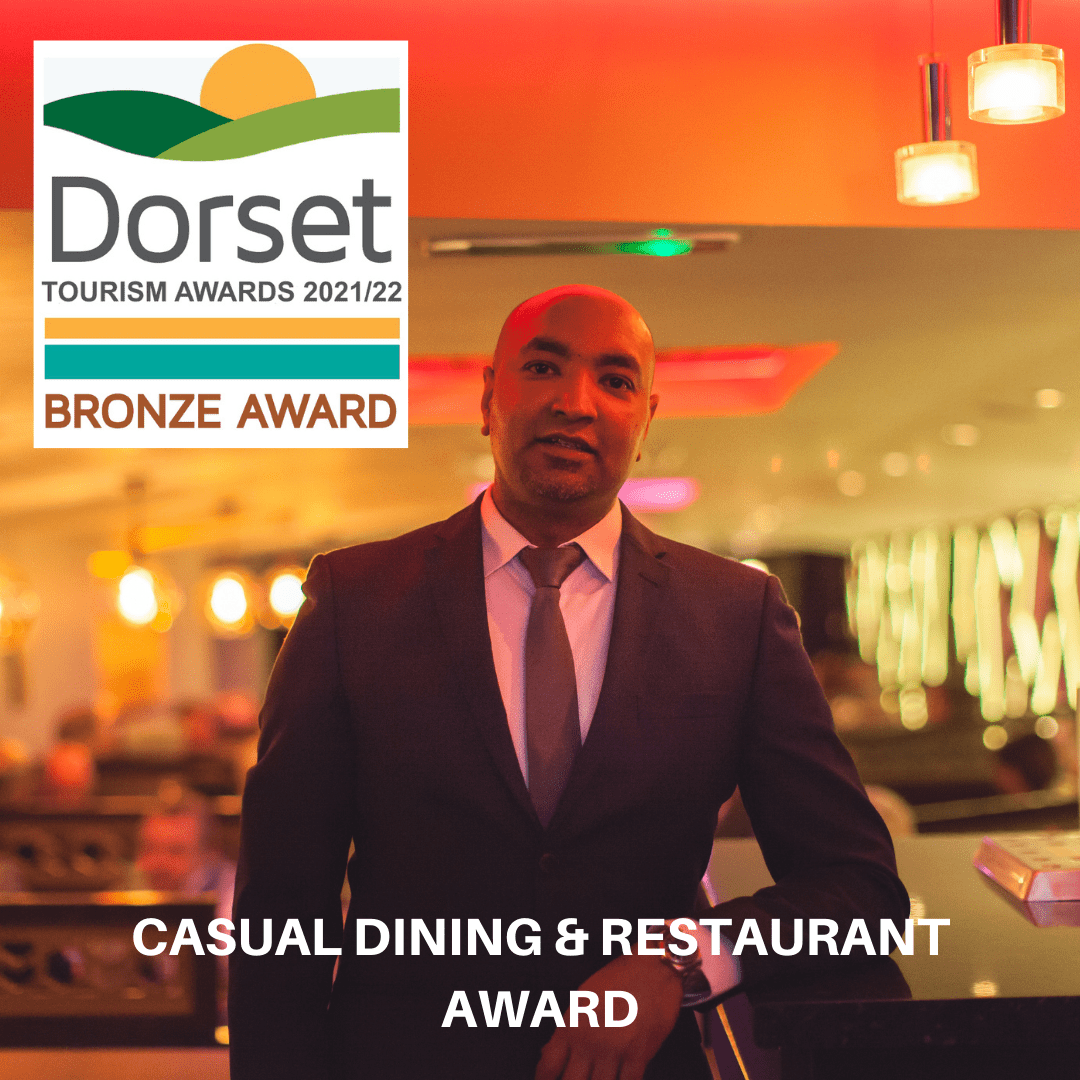 CASUAL DINING & RESTAURANT Winner in the DOrset Tourism Awards 2021-22